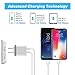 X-EDITION USB Wall Charger, 3-Pack 2.1Amp Dual Port Power Adapter USB Plug Charger Charging Block Cube Compatible with iPhone Xs Max XR X 8 7 6 Plus 5S, Samsung, LG, HTC, Moto, Kindle, Android Phone