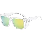 BEASVFE Polarized SafetyGlassesZ87 UV400 WorkSunglasses for men ConstructionCarpentryCyclingDIY&Light Industrial Use