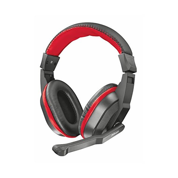 Trust Ziva Cuffie Over-Ear da Gioco con Microfono a Scomparsa, Nero - Cuffie  Hi-Fi