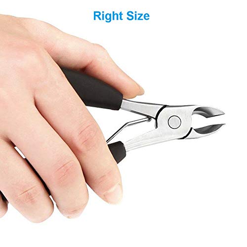Large Toenail Clipper Cutter for Thick Toe Nails Men Seniors Elderly Stainless Steel,Ingrown Toenail Tool Nipper Wide Opening Professional Podiatrist with Lifter for Diabetic Tough Nails Curved Blades - Thumbnail 6