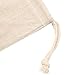 Augbunny Cotton/Linen Blend 14- by 17-1/2-inch Muslin Produce Bags with Drawstring, 6-Pack