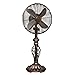 Deco Breeze DecoBreeze DBF0503 Traditional Table Top Fan from Presitge Collection in Copper Finish, 12 Inch, Prestige