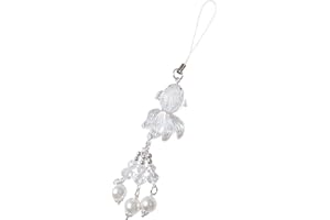 Luminescent Fish Acrylic Keychain Beaded Keyring Holder Charm Ornament For Phone Decorations And Lucky Fish Phone Lanyard