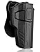 Beretta 92 FS Holsters, Outside The Waistband Carry Belt Holster for Beretta 92 92FS GSG92, Girsan Regard MC, Taurus PT92, Polymer Paddle Holster with 360&deg; Adjustable Cant, Right Handed