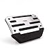 HDE 2 Piece Non Slip Pedal Kit Gas Brake Cover Pads for Automatic Transmission Vehicles (Chrome and Black)