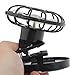 Kisstaker Portable Mini Solar Powered Clip Fan Cooling Fan Hat Cap Fan Energy Saving Travel Summer Camping