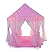 Truedays Girls Princess Castle Play Tent Large Playhouse Indoor Outdoor for Kids with Led small Star Light string, No Balls