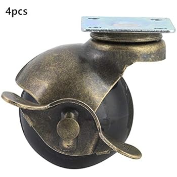 Ruedas de Muebles Vintage de 6 Pulgadas / 150 mm, de Hierro fijas para