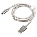 USB Type C Cable, BAVNCO 4ft Visible LED Light Flowing Type C Cable Fast Charging USB to C Charger Cord for Samsung Galaxy S9 S8 Plus Note 9 8/ LG V30 V20 G6 G5/ Huawei/HTC More Android Phone (Gray)
