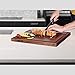 AZRHOM Large Walnut Wood Cutting Board for Kitchen 18x12 (Gift Box) with Juice Groove Handles Non-slip Mats Thick Reversible Butcher Block Chopping Board Cheese Charcuterie Boardrd