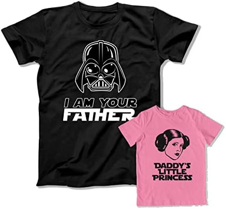 I am Your Father Daddy's Little Princess Matching Family T-Shirt Baby Bodysuit Tees Gifts for Fathers Daughter Tees