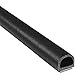 Trim-Lok D-Shaped Rubber Seal – .562” Height.75” Width, 25’ Length – EPDM Foam Seal with BT (3M) High Strength Bonded Tape System, Door/Window Weather Seal for Cars, Trucks, RVs, Boats