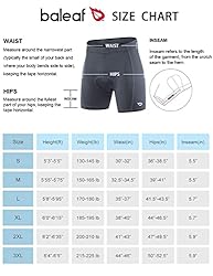 BALEAF Men's Cycling Underwear 3D Padded Bike