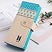 Youyouchard Kpop BTS Love Yourself PU Long Wallet for Girls Womens Bifold Wallet Money Card Holder Fashion Clutch Purse(Blue)