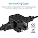 UK Ireland Scotland Travel Adapter Plug, TESSAN UK Power Adapter with 2 USB Charger Ports 3 American Outlets, Wall Adaptor for US to England British London Hong Kong, Type G