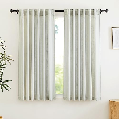 Ryb home RYB HOME Farmhouse Boho Linen Sheer