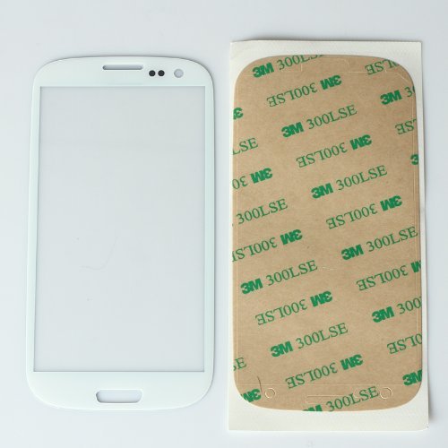 Newest Outer Screen Glass Lens replacement for Samsung Galaxy S3 SIII I9300 i747 L710 T999 i535+Adhesive+Tools White