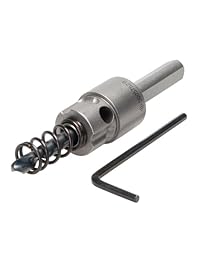 Greenlee 645 011 Arbor de cambio rápido para tamaños de 5 8 a través de 2 1 4 Pulgadas, 3 8-Inch vástago