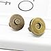 Onwon 20 Set Magnetic Snaps for Purse Magnetic Bag Fastener Clasp Magnetic Button Replacement Kit Perfect for Purse, Bag, Clothes, Leather (Antique Brass 14mm)