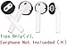 JNSA [Fit in The Case] Ear Tips Covers Gels Buds Compatible with AirPods 1/2, 4 Color 4 Pairs Set, Super Thin Soft Silicone, Support Charge with Tips on, AirPods Tip 4c