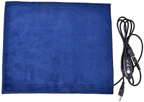 Heilsa Heating Pad, 5V USB Washable Sewing Heating Pad for Fish Tank Turtle Snake Lizard Frog Spider Plant