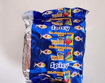 Yal Spicy Biscuit Fish Flavored Nigerian Cookies Pack of 3 - Authentic African Snack Treats