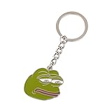 Gudeke Internet Meme Sad Pepe Frog Keyring Keychain