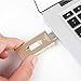 128GB iPhone USB Flash Drive, iOS Memory Stick, iPad External Storage Expansion for iOS Android PC Laptops (Gold)