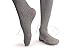 Warm Striped Grey With Black Velvet Silicon Floral Garter 60 Den - Hold Ups