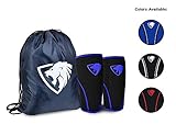 Knee Sleeves ( 1 Pair w/ bag ) Best Orthopedic Knee Support & Pain Compression Brace for Squats, Crossfit WOD, Weightlifting, Powerlifting