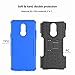 RioGree for LG Stylo 5 Case/Stylo 5 Plus + Phone Case with Screen Protector Kickstand for Men Women Boys Girls Durable Heavy Duty Shockproof Cover Skin TPU, Blue