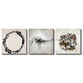 Canvas Wall Art Chinese Flowers and Birds Painting Artwork for Home Prints Framed - 12"x12"x3 Panels