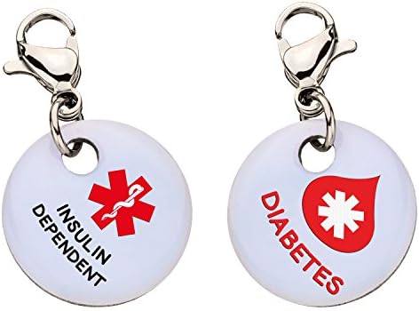 Diabetes Insulin Dependent Red Blood Drop Snap-On Bracelet Charm-Parent (Stainless Steel),81