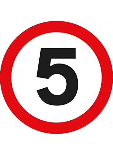 Caledonia Signs 58787 5Mph Floor Graphic Label, 400 mm Diameter