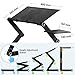 Laptop Stand for Bed, Wizgree Foldable Lap Desk with Fan, Foldable Standing Desk, Height Adjustable Cozy Laptop Table, Portable Bed Desk, Bed Tray for Couch and Sofathumb 2