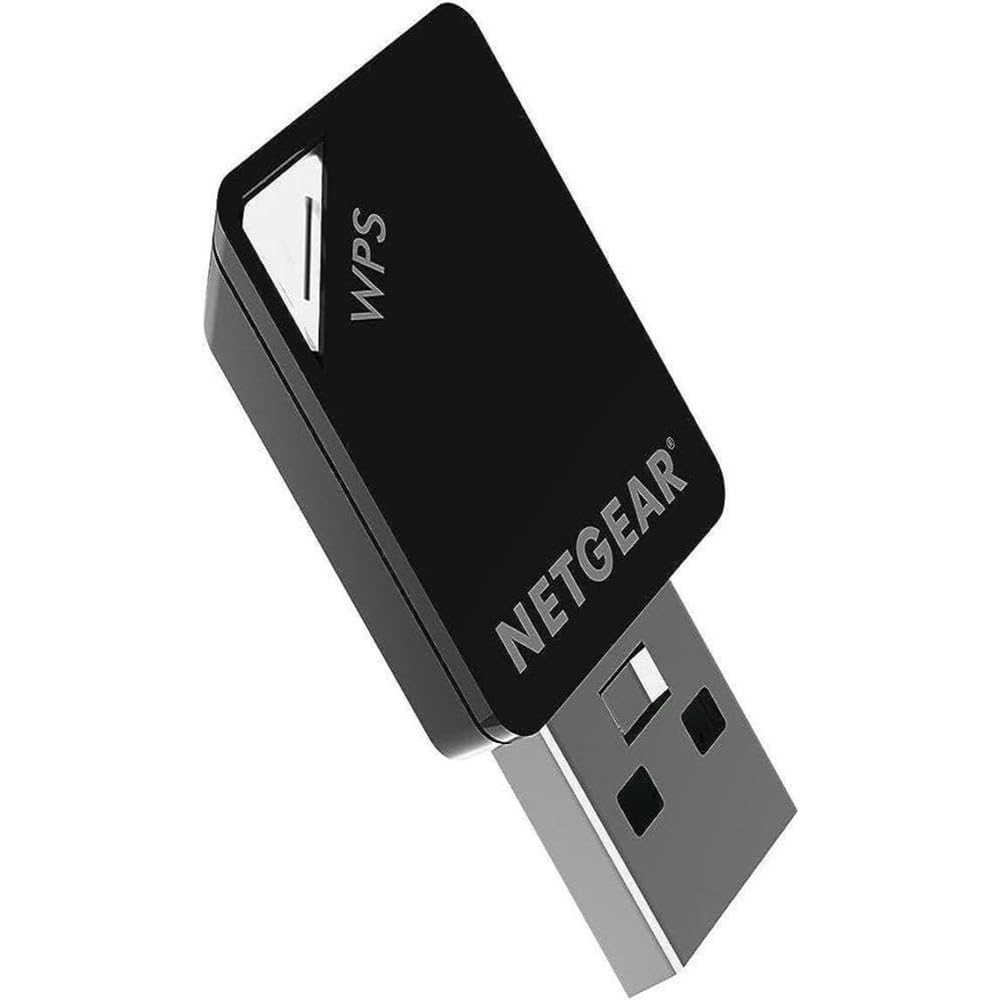 NETGEAR A6100-100PES AC600 802.11ac Dual Band (150/433 Mbps) Wi-Fi USB Mini Adapter, Black — image 1