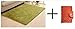 KLOUD City Super Soft Modern Shag Area Rugs Living Room Carpet Bedroom Rug for Children Play Solid Home Decorator Floor Rug and Carpets 4- Feet by 5- Feet Green