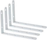 Sayayo EJ6207W 4P Stainless Shelf Bracket Corner 150x100mm White Finish
