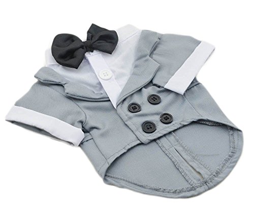 Big Dog Small Grey Formal Dog Tuxedo Costume by Midlee