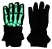 N'Ice Caps Kids Glow in the Dark Skeleton Print Thinsulate Waterproof Gloves (9-10 Years, Black Skeleton)