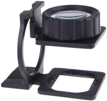 SyGyn(TM) 20X Foldable eye Magnifier Stand Measure Scale mini Loupe Magnifying Glass Portable lente de aumento gafas lupa mikroskop