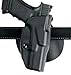 Safariland S and W M and P 9-mm, 40 4.4-Inch Barrel 6378 ALS Concealment Paddle Holster, Plain Black, Left Handed