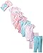 Gerber Baby-Girls Newborn Flowers 9 Piece Playwear Bundle, Love, 3-6 Months