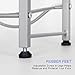 LIANTRAL 5 Gallon Jug Holder, 4 Tiers Silver Heavy Duty Rack Freestanding, Water Bottle Organizer for Home Office