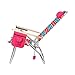 Extra Large - High Seat of The Ground with 3 Reclining Position Aluminum Heavy Duty Beach Chair for Adults with Cup Holder - 300 lbs Capacity