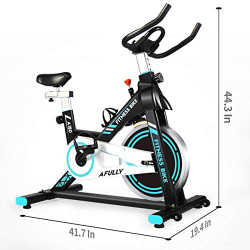 Afully-Indoor-Exercise-Bike-Indoor-Cycling-Stationary-Bike-Belt-Drive-with-Adjustable-Resistance-LCD-Monitor-PadPhone-Holder-Comfortable-Cushion-Stable-and-Quiet-for-Home-Cardio-Workout-A180