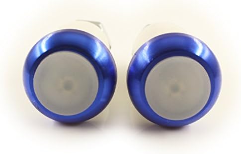 CLighting 2pcs bicycle MTB bike Bar End Plugs Cycling Handlebar Grips Handlebar Cap End Plug LED Warning Lights Running Lights-Blue