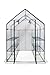 Machrus OGrow Greenhouse Kit for Outside- Small Portable Walk in Greenhouse for Outdoor & Indoor- 3 Tier 12 Shelves Green Houses for Plants or Flowers- Roll up Zipper Entry Door, 56''x56''x77''