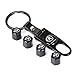 EZKEY Pack of 4 Universal Wheel Tire Valve Stem Air Caps Covers and 1 pc Keychain fit for Acura