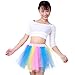 Anleolife 14-15 inch Kids Girl Tutu Skirts Dance Tutus (Blue Orange Pink Purple Wispy)